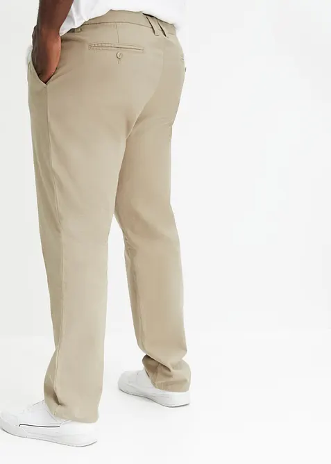 Chinos av bomull i Regular Fit, Straight, bonprix