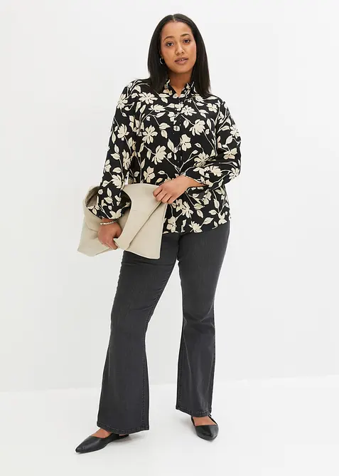 M&ouml;nstrad chiffongblus, bonprix