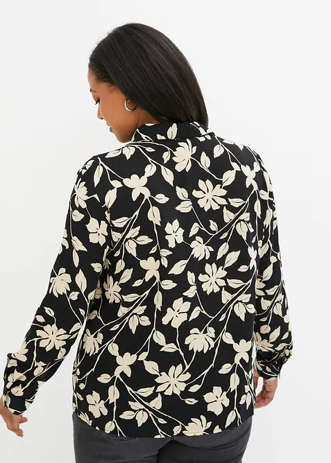 M&ouml;nstrad chiffongblus, bonprix