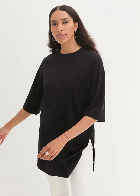 Longshirt i oversizemodell i ren ekologisk bomull, bonprix