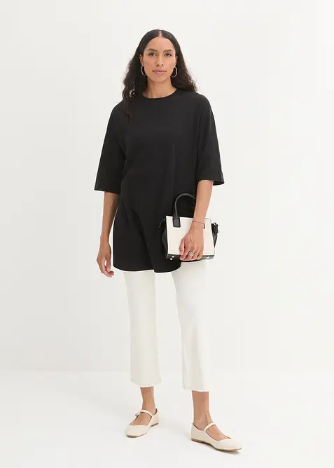 Longshirt i oversizemodell i ren ekologisk bomull, bonprix