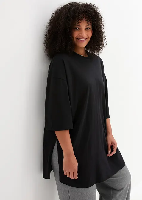 Longshirt i oversizemodell i ren ekologisk bomull, bonprix