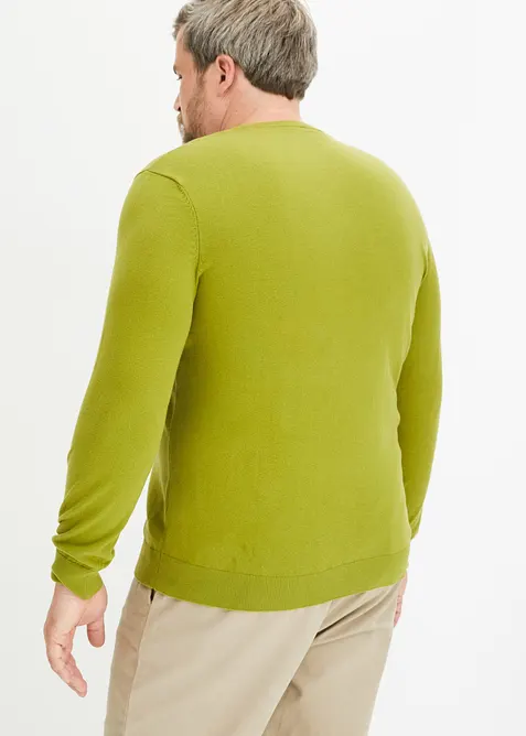 Finstickad tr&ouml;ja av mjuk bomullsmix, bonprix