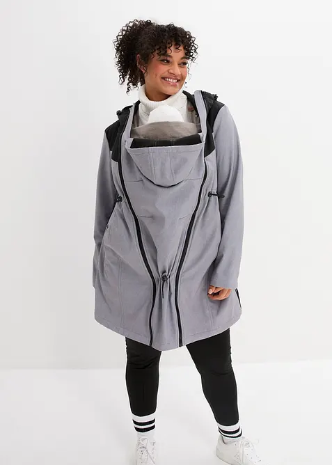 Mammakappa av softshell med babyficka, bonprix