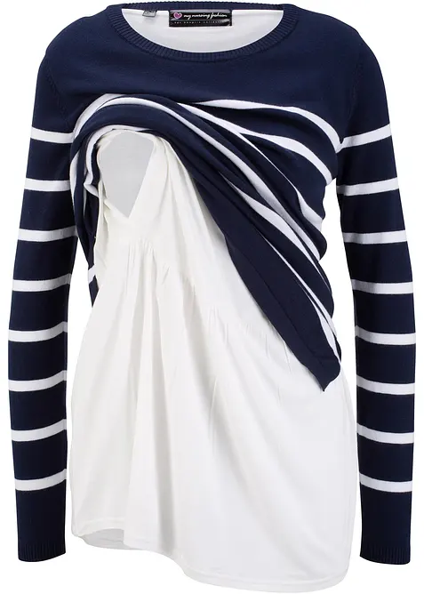 Tunn mamma-/amningströja, bonprix