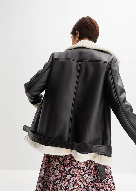 Mc-jacka av pälsimitation, bonprix