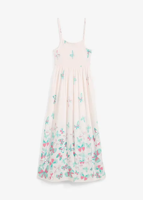 Maxiklänning för barn i följsam viskos, bonprix