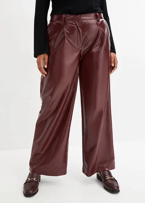 Byxa i skinnimitation, bonprix