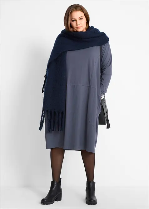 Ballongformad jerseykl&auml;nning, bonprix