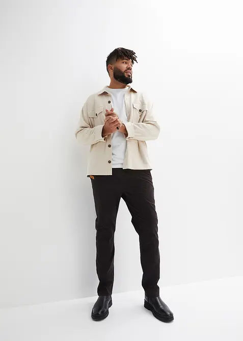 Stretchig dra p&aring;-byxa, normal passform, raka ben, bonprix