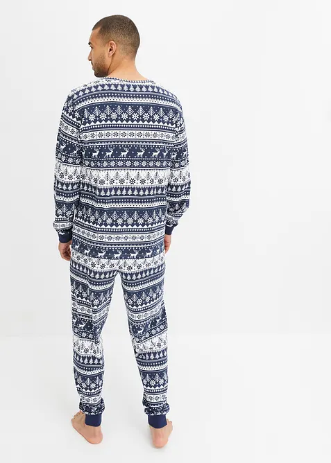 Långärmad pyjamas i ekologisk bomull, bonprix