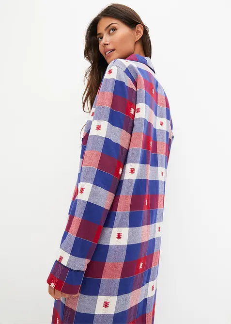 Vävt nattlinne med knappslå, bonprix