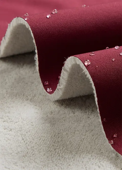 Lång funktionsjacka i softshell med teddyfleece, bonprix