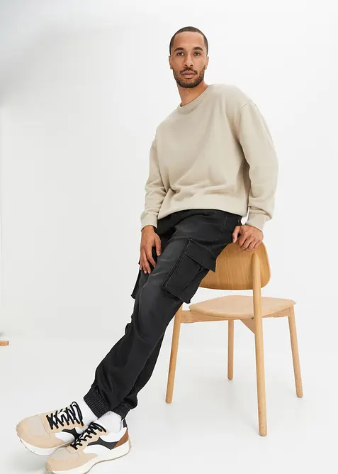 Sweatjeans i Slim Fit, Straight, bonprix