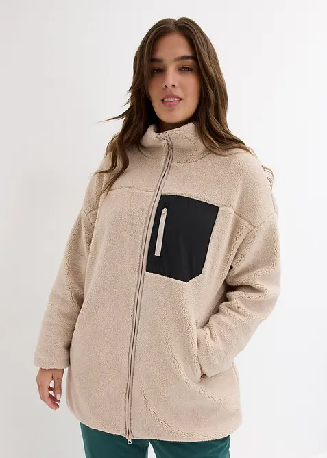 Jacka i teddyfleece, bonprix