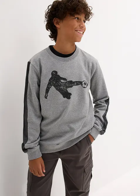 Sweatshirt av mjuk bomullsmix, bonprix