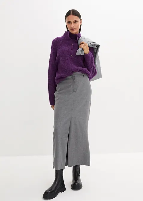 Oversizetröja i ylleblandning med alpackaull, bonprix