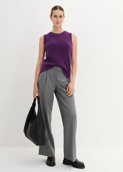 Slipover i ylleblandning med alpackaull, bonprix