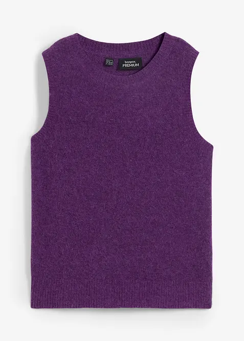 Slipover i ylleblandning med alpackaull, bonprix