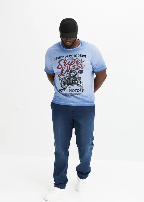 T-shirt i ekologisk bomull med tv&auml;ttade effekter, bonprix