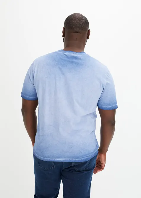 T-shirt i ekologisk bomull med tv&auml;ttade effekter, bonprix
