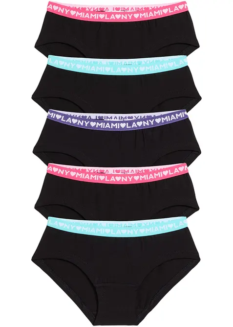 Hipstertrosa med mjuk ekologisk bomull (5-pack), bonprix