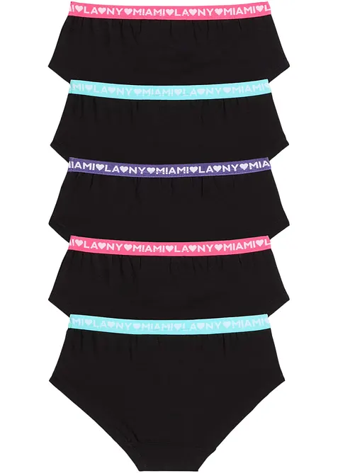 Hipstertrosa med mjuk ekologisk bomull (5-pack), bonprix