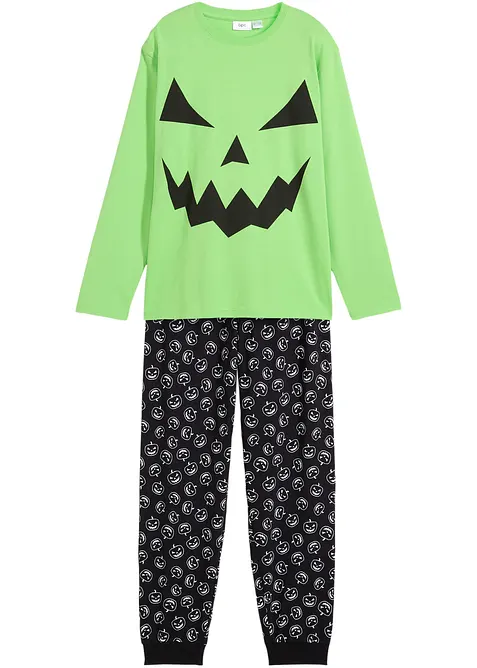 Pyjamas i ekologisk bomull (2 delar), bonprix