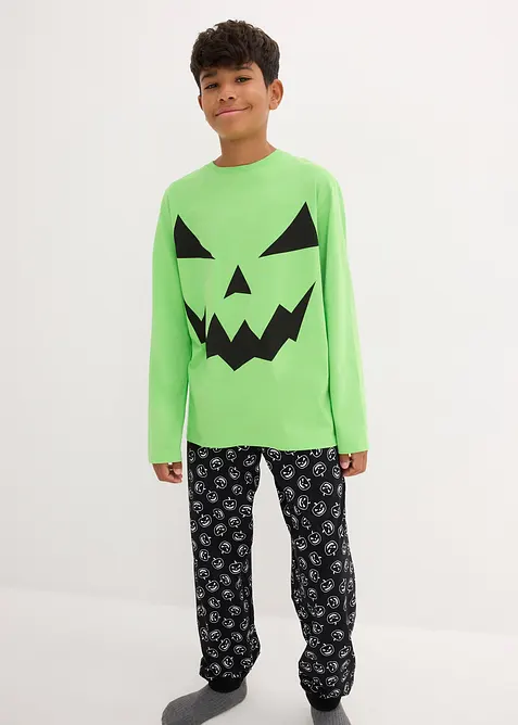 Pyjamas i ekologisk bomull (2 delar), bonprix