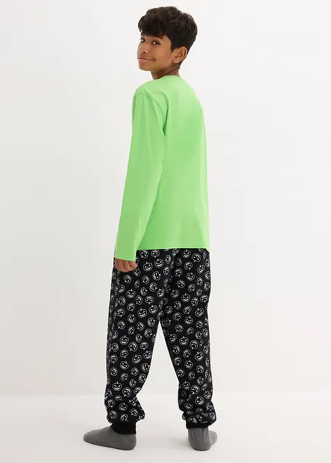 Pyjamas i ekologisk bomull (2 delar), bonprix