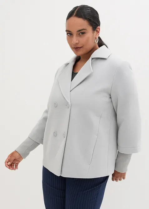 Skepparjacka med stickade ärmar, bonprix