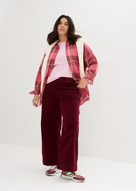 Flanellskjorta av ren bomull, bonprix