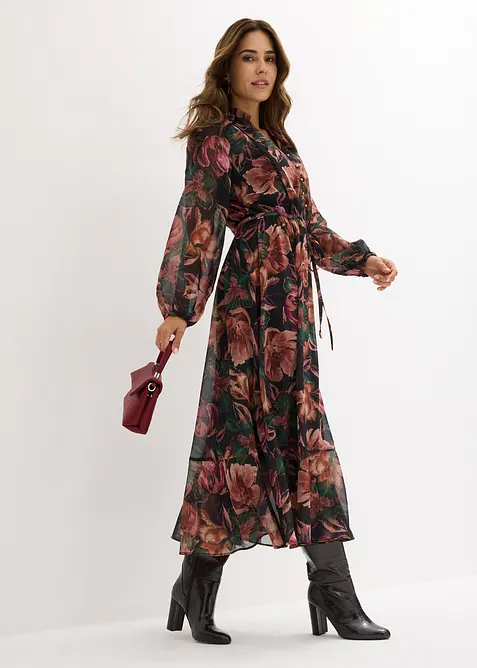 Chiffongklänning, bonprix