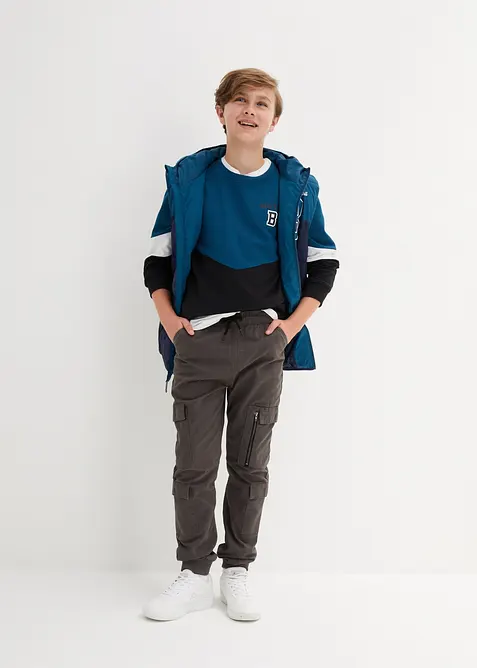 Regular Fit cargobyxa av ren bomull, bonprix