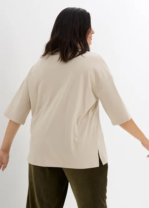 Oversizetopp av ekologisk bomull, bonprix