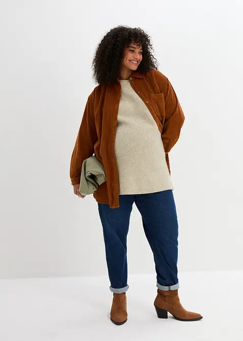 Stickad mamma-/amningströja, bonprix