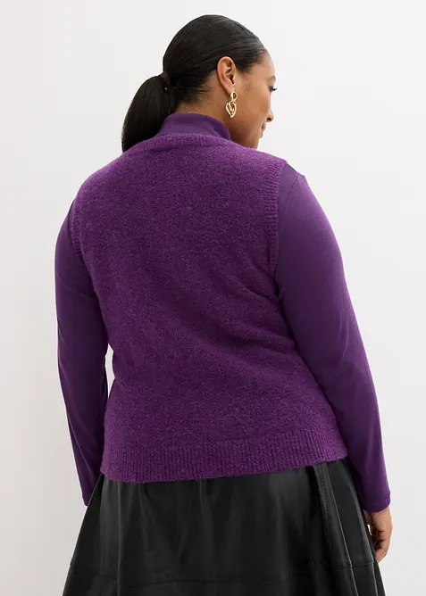 Slipover i ylleblandning med alpackaull, bonprix