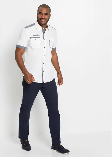 Kort&auml;rmad skjorta i bomull, bonprix