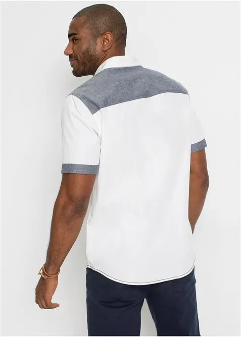 Kort&auml;rmad skjorta i bomull, bonprix