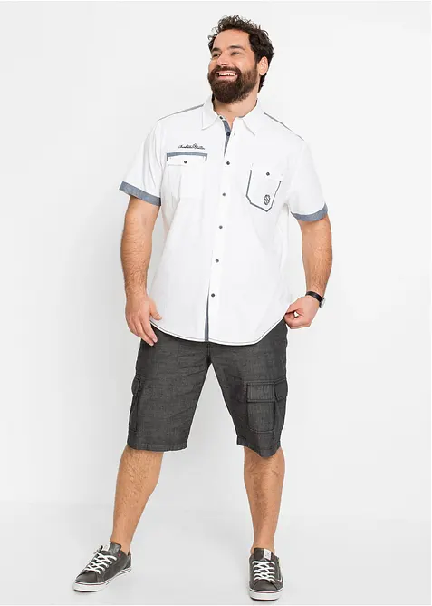 Kort&auml;rmad skjorta i bomull, bonprix