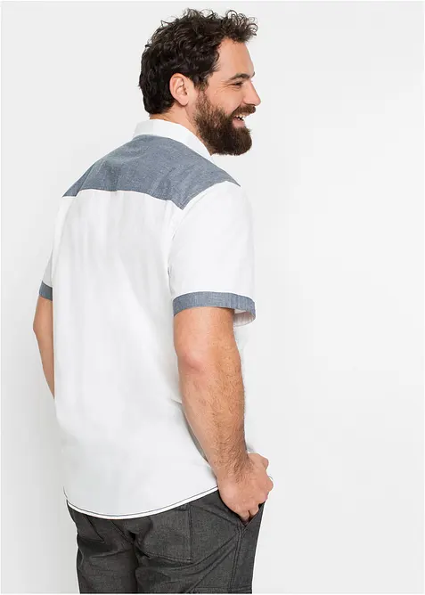 Kort&auml;rmad skjorta i bomull, bonprix