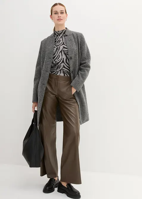 Kort kappa av ull, bonprix