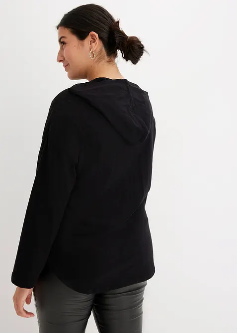 L&aring;ng oversize-tr&ouml;ja med huva, bonprix