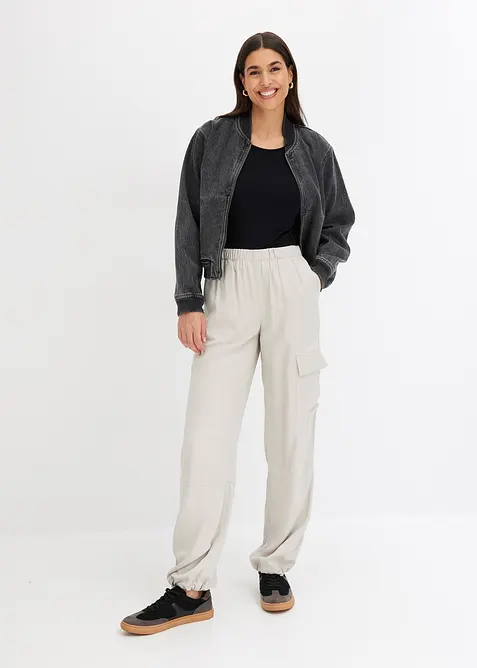 Blusjacka i denim, bonprix