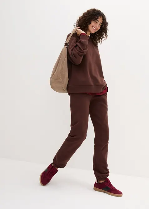 Oversizesweatshirt i tjockt material av ekologisk bomull, bonprix