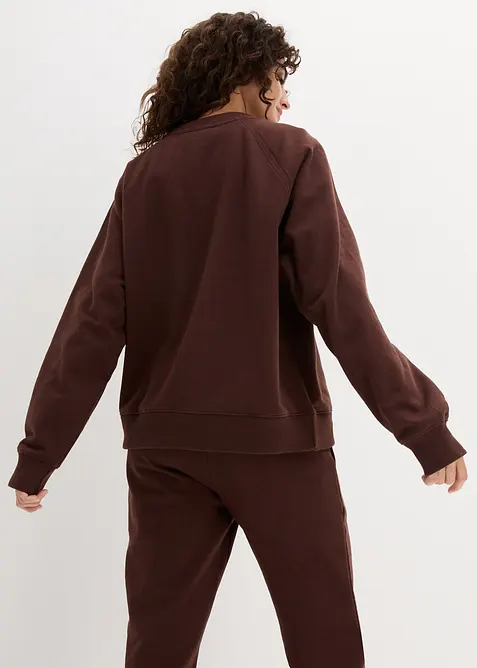 Oversizesweatshirt i tjockt material av ekologisk bomull, bonprix