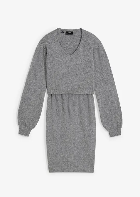 Mammatröja och mammakjol i stickat material (2 delar), bonprix