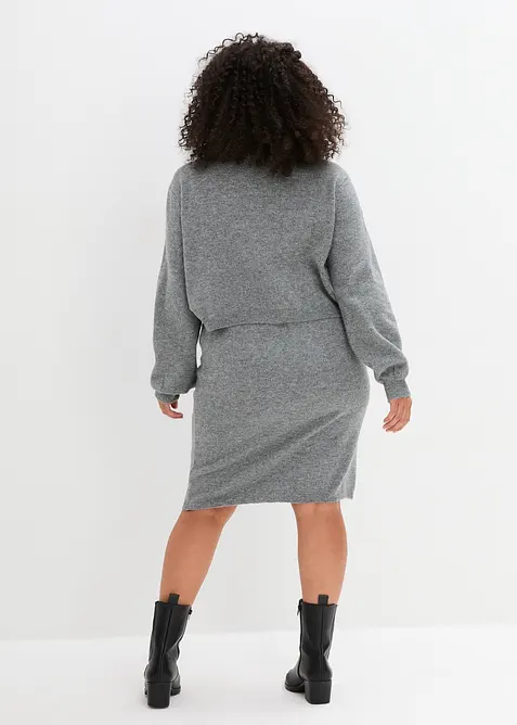 Mammatröja och mammakjol i stickat material (2 delar), bonprix