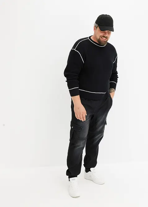 Tröja med återvunnen bomull, Loose Fit, bonprix