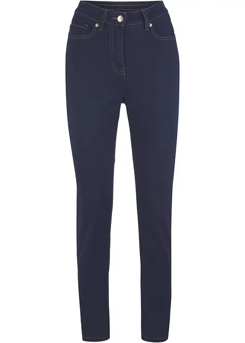 Slim Fit Jeans Mid Waist, med bekv&auml;m midja, bonprix
